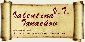 Valentina Tanackov vizit kartica